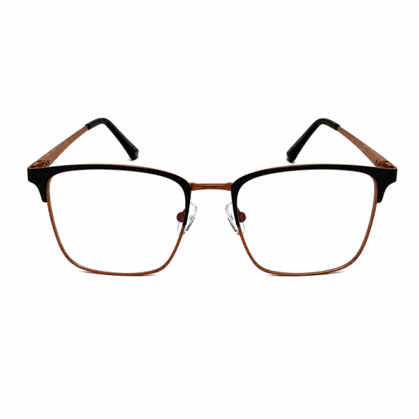 Montura Oftálmica Carey Rectangular en Metal - Opticare Cali